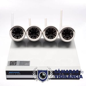 Kit videovigilancia con 4 cámaras IP