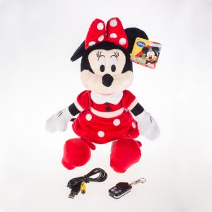 Minnie Mouse con mini cámara espía