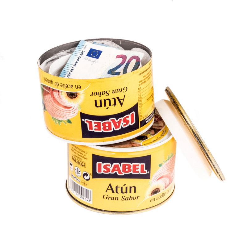 lata de atún ocultación